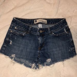 GAP Size 2 Curvy Low Rise Stretch Cut Off Shorts